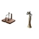 thumbnail image 1 of Organizador de servilletas de madera y escultura de dama tribal africana, adorno de mesa para cocina, oficina, comedor, dormitorio, decoración del, 1 of 8