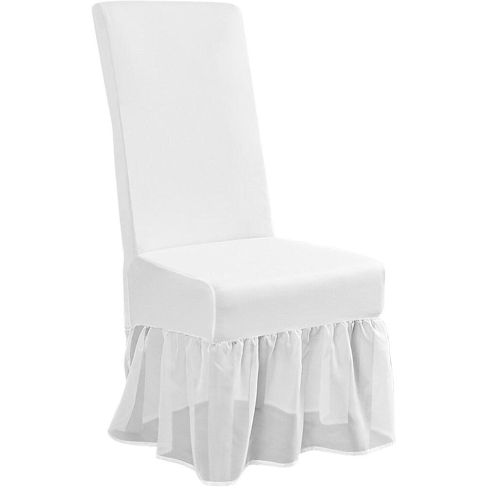 Dining Chair Cover Stretchy Chair Cover Easy Fitted Dining Chair Cover Skirt Fitted Chair Cover