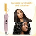 thumbnail image 2 of GOIPLE Diamond Electric Adjustable Temperature Hair Straightener Brush, Deluxe Electrical Straightening Comb Curling Iron for Natural Black Hair,Multifunctional Copper Hair Straightener Brush, 2 of 8