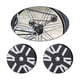 thumbnail image 4 of 1 Par de Ruedas Fáciles de Aleación de Aluminio Ultraligeras para El Reemplazo de Accesorios de Bicicletas Plegables Negro, 4 of 8