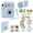 Pastel Blue, variant on Fujifilm Instax Mini 12 Instant Camera with Case, Decoration Stickers, Frames, Photo Album and More Accessory kit (Mint Green)