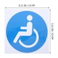 Tineasur 4Pcs Blue Disabled Wheelchair Sticker Adhesive Decals for Car ...