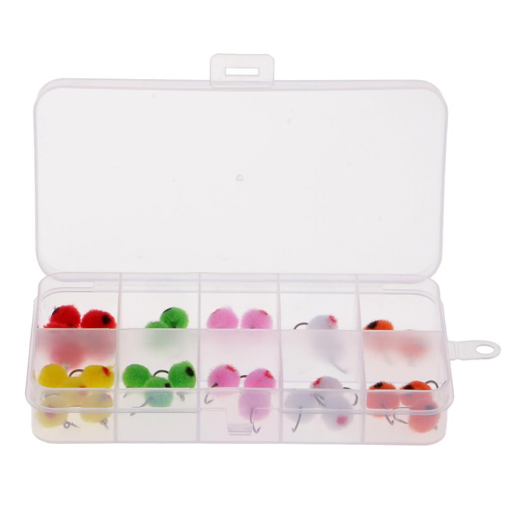 36pcs Salmon Egg , Fly Fishing for Steelhead/Trout/Salmon