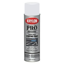 Krylon K05910007 Solvent-Based Professional Striping Paint, Highway White, 18 Ounce