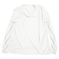 thumbnail image 4 of Mens Tshirts Thin Deep V Neck Long Sleeve Loose Fit Breathable Lightweight Casual Basic Tees Comfortable Stretchy Soft Lounge Men Shirts White XXL, 4 of 4