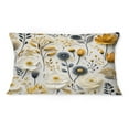 thumbnail image 3 of Designart "Pristine Nordic Floral Sophistication" Floral Printed Throw Pillow, 3 of 5