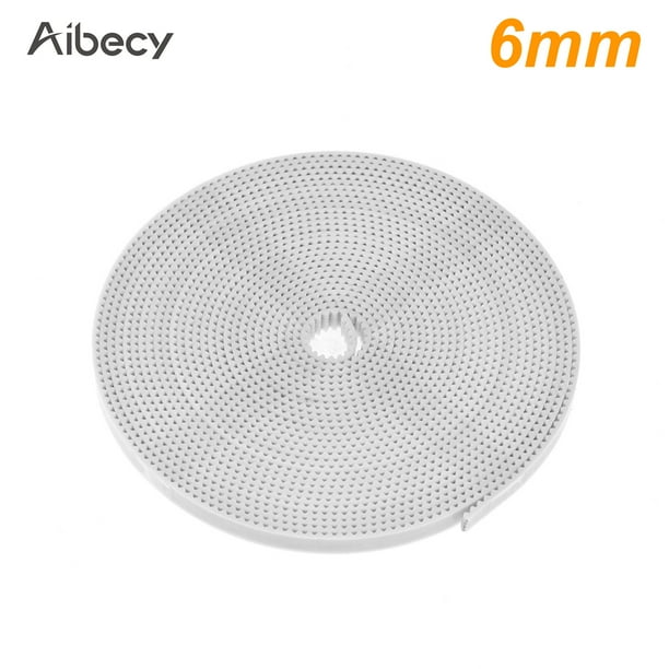 Aibecy 3d Printer Parts 10 Meters White Gt2 Timing Belt Open Pu Synchronous Belt Walmart Com Walmart Com