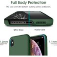 thumbnail image 4 of Liquid Silicone Case for iPhone X/XS (5.8''), [Scratch-Resistant, Anti-Fingerprint, Shockproof] Protective Slim Fit Phone Case, 4-Layer Cover with Microfiber Lining, Silky-Soft Touch, Green, 4 of 14