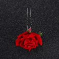 thumbnail image 1 of Rosa roja tipo U para novia, accesorios para el cabello, horquilla de seda, flor SAL99, 1 of 4