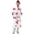 thumbnail image 4 of RXMEKW Velvet Hooded Bathrobe For Girls Long Sleeve Sleepwear Pajama Set With Button Closure, 4 of 7
