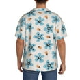 thumbnail image 7 of Goofa Flower Leaves Printed Men's Casual Short-sleeved Shirt,Lightweight Breathable Button-down,Summer Casual men's top,Versatile Fashion shirt-3X-Large, 7 of 7