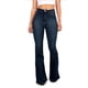 thumbnail image 1 of Pantalones vaqueros ajustados de cintura alta para mujer, pantalones de cuerno largo ajustados con piernas anchas para primavera y otoño, verano, 1 of 4