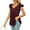 #1 Winered, variant on TEMOFON Women Summer Tank V Neck Sleeveless Shirts Casual Loose Fit Tshirts Trendy