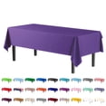 thumbnail image 1 of Exquisite Nappe en Plastique Violette - 54 Pouces x 108 Pouces - Usage Intensif - Jetable - Unité Unique, 1 of 6