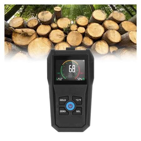 Moisture Meter Wood Moisture Tester Pinless Moisture Meter Digital Display Moisture Sensor Detector