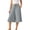 Gray, variant on Capris Pants for Women High Waisted Wide Leg Capri Pants with Skirt Overlay Pockets Flowy Palazzo Pant Blue Size S-XXL