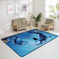 thumbnail image 4 of Crawling Indoor Carpet Play Mat Adorable Killer Whales Ocean for Living Room Bedroom Educational Nursery Floor Mat Area Rugs 60x39in, 4 of 6