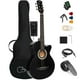 thumbnail image 1 of 38 inch Electroacústica Guitarra Guitarra acustica con Afinadores,Correas,Cuerdas para Instrumentos,, 1 of 8