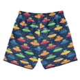 thumbnail image 7 of FORMRS Boys Swim Trunks Quick Dry Mesh Lining Beach Boardshorts, Sizes XS-XL, Rainbow Space Cat, 7 of 7