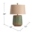 thumbnail image 5 of Duncan 26-Inch Table Lamp, Antique Green, 5 of 9