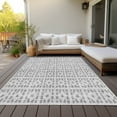 thumbnail image 6 of Addison Rugs Chantille Indoor/Outdoor Transitional Geometric Gray Washable Rectangle Rug, 5' x 7'6", 6 of 6