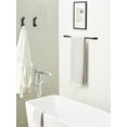 thumbnail image 2 of Amerock Bray Contemporary Double Prong Matte Black Wall Hook, 2 of 9