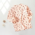 thumbnail image 5 of Bouanq Toddler Baby Boy Girl Basic Shirts Solid Plain Polka Dot Printed Cotton T Shirts Tops Long Sleeve Tee Shirt Girls Clothes 1-8Y, 5 of 6