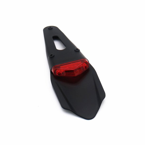 Motorcycle Led Rear Fender Parking Brake 12v Light Warning Light Universal Off Road Motorcycles Rear Light Car Accessories | | Black