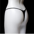 thumbnail image 3 of Versión de ropa interior de cintura baja con tanga fina de doble capa, ropa interior de algodón de bikini doble para mujer, 3 of 4
