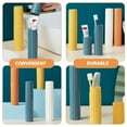 thumbnail image 2 of MasteelfCA Portable Toothbrush Box Toothbrush Container Toothpaste Storage Case for Hotel Home, 2 of 7