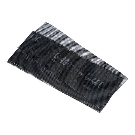 

5 Pack Mesh Sanding Sheets 400 Grits 4-1/2-inch x 11-inch Dust-Free Wet/Dry Polishing for Grinding Wood Metal