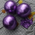 thumbnail image 6 of TUIBELYN 50pcs 12inch Latex Metallic Balloons Thicken Decoration Balloons Party Supplies for Birthday Wedding Baby Shower Gathering Festival Purple, 6 of 6