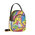 thumbnail image 7 of FORMRS Crossbody Bag for Women Quilted Travel Shoulder Cell Phone Purse with Chain Strap Handbag, Vibrant Dinosaur, 7 of 7