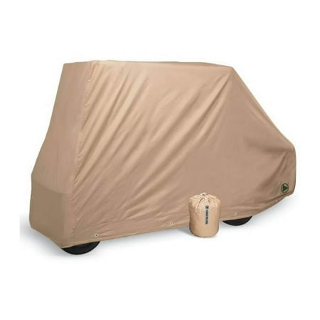 Eevelle USA, GLCCV2, Convertible 2 Passenger Flip Down Rear Golf Cart Seat Cover Tan
