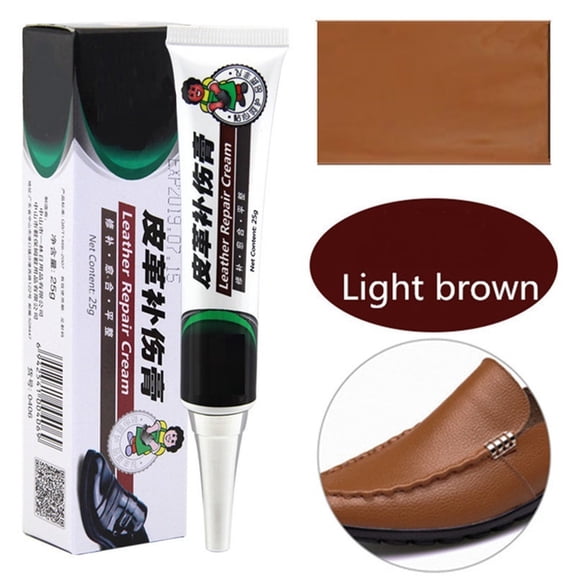 Synthetic Leather Repair Gel, High Effective Shoe Paste For Sofa And Shoes, Practical Leather Conditioner For Scratches And Cracks, 60ml Tube (Brown)