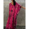 thumbnail image 5 of Robe de Plage Imprimée pour Femmes à Manches Courtes Grande Taille, 5 of 5