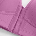 thumbnail image 5 of Aboser Women's Front Close Bras 2 Pcs Pack Full Coverage Wireless Bras Plus Size Support Bra Comfort Everyday Push Up Underwear Front Buckle Corset, 5 of 9
