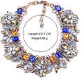thumbnail image 3 of HSHDLDF Collier Bavoir Déclaration Collier Ras-du-Cou Collier en Verre Cristal Coloré pour Femmes Accessoires de Mode, 3 of 5