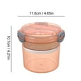 thumbnail image 3 of Clearance,olkpmnmk Ice Tray,Portable Reusable Parfait Cups With Lids Yogurt Cup With Topping Cereal Or Oatmeal Container Leak Proof Breakfast On The Cups 20OZ For Meal Pre Protion Control,Ice Maker, 3 of 9
