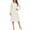 White, variant on Aobny Moomoo Comfy Nightgowns for Women's White Cotton Nightgowns Square Neckline Long Sleeve Knee Length Shirts Summer