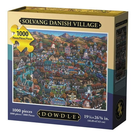 Dowdle Jigsaw Puzzle - Solvang Danish Village - 1000 (Best Danish Bakery In Solvang Ca)