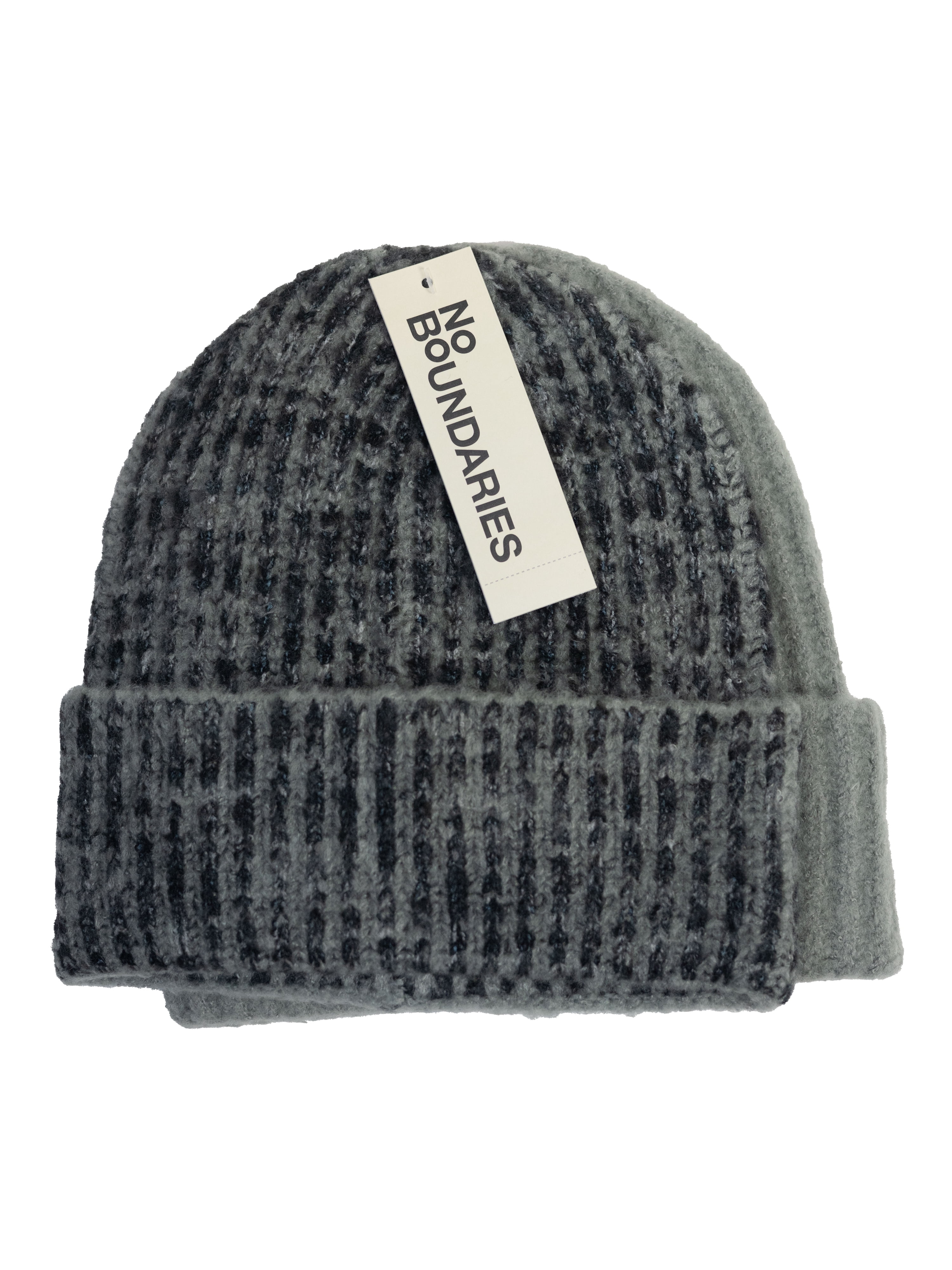 No Boundaries Mens 2-Pack Beanie, Gray, One Size