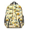thumbnail image 3 of Excavator and Sand Pile Beige Cute School Backpack Bag with Padded Back and Adjustable Shoulder Straps 16.9 X 12.6 X 5.9 Inches, 3 of 5