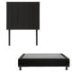 thumbnail image 1 of Box Base Cama Matrimonial + Cabecera Argos Negro, 1 of 7