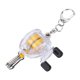 thumbnail image 1 of Llavero portátil del llavero del carrete de la pesca con la hebilla retractable de la cerradura del clip del cinturón del alambre de acero, 1 of 9