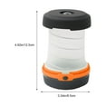 thumbnail image 3 of Retractable LED Camping Lantern | Portable Outdoor Light with 3-Level Dimming | Collapsible Design & Built-in Hook | Uses 3 AA Batteries | Flashlight & Tent Light for Hiking, 3 of 9
