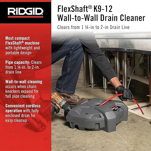 Ridgid Cordless Drain Cleaning Machine,8 lb 74978 - Walmart.com