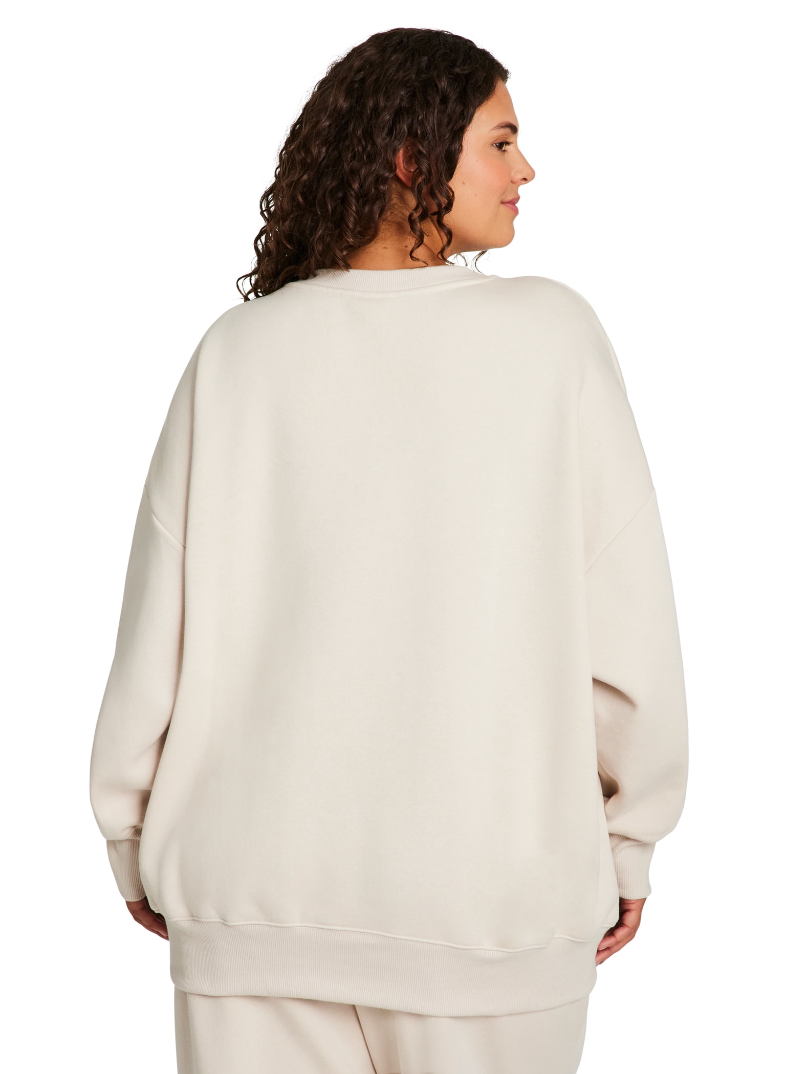 Reebok Women's and Women's Plus Weekender Oversized Crewneck, Sizes XS-4X