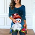 thumbnail image 2 of Tops Para Mujer Blusa de Navidad Camisas de Manga Larga Camiseta Casual Con Estampado de Cuello Redondo de Moda de Otoño Odeerbi  ODB169878, 2 of 5