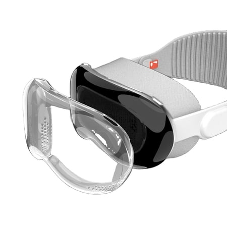 Dujiujun VR Headset Screen Protective Cover Scratch-proof Impact Resistant Enhanced Durability Transparent TPU Protective Case for Vision Pro